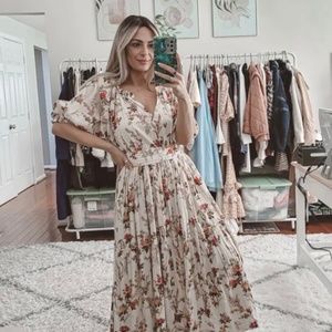 Mille Resort & Travel Floral Zoe Maxi Dress NWT